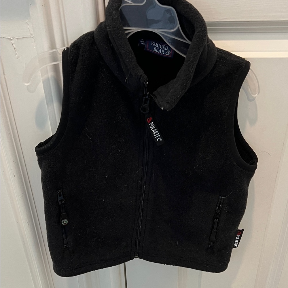 Like new Rugged Bear polartech Black Fleece Vest size 3